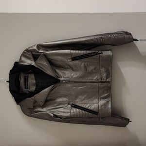 Ladies Hooded Motorcycle Jacket